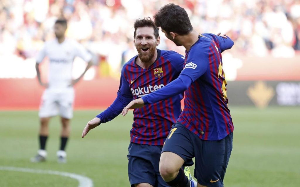Hattrick Messi bawa Barcelona kalahkan Sevilla