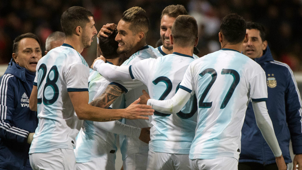Lalui laga sengit, Argentina amankan kemenangan tipis atas Maroko