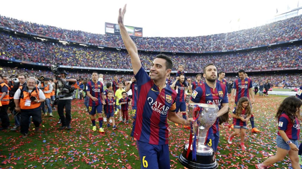 Xavi sukses menjelma sebagai gelandang terbaik yang berikan banyak gelar untuk Barcelona